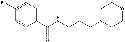 4-bromo-N-[3-(4-morpholinyl)propyl]benzamide Struktur