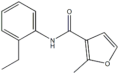 N-(2-ethylphenyl)-2-methyl-3-furamide Struktur