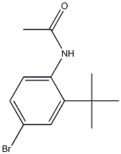 N-(4-bromo-2-tert-butylphenyl)acetamide Struktur