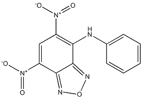 4-anilino-5,7-bisnitro-2,1,3-benzoxadiazole Struktur