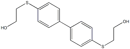 2-({4'-[(2-hydroxyethyl)sulfanyl][1,1'-biphenyl]-4-yl}sulfanyl)ethanol Struktur