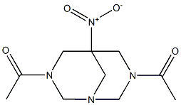 3,7-diacetyl-5-nitro-1,3,7-triazabicyclo[3.3.1]nonane Struktur