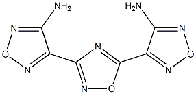 4-[5-(4-amino-1,2,5-oxadiazol-3-yl)-1,2,4-oxadiazol-3-yl]-1,2,5-oxadiazol-3-amine Struktur