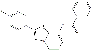 2-(4-fluorophenyl)imidazo[1,2-a]pyridin-8-yl benzoate Struktur