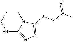 1-(5,6,7,8-tetrahydro[1,2,4]triazolo[4,3-a]pyrimidin-3-ylsulfanyl)acetone Struktur