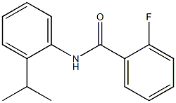 2-fluoro-N-(2-isopropylphenyl)benzamide Struktur