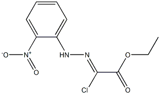 ethyl chloro({2-nitrophenyl}hydrazono)acetate Struktur