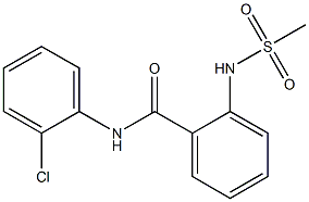 N-(2-chlorophenyl)-2-[(methylsulfonyl)amino]benzamide Struktur