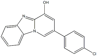 2-(4-chlorophenyl)pyrido[1,2-a]benzimidazol-4-ol Struktur