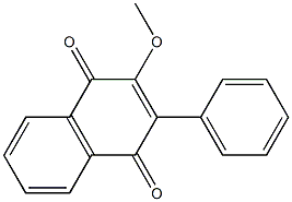 2-methoxy-3-phenylnaphthoquinone Struktur