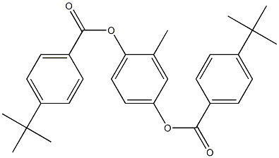 4-[(4-tert-butylbenzoyl)oxy]-2-methylphenyl 4-tert-butylbenzoate Struktur