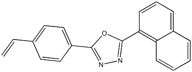 2-(1-naphthyl)-5-(4-vinylphenyl)-1,3,4-oxadiazole Struktur