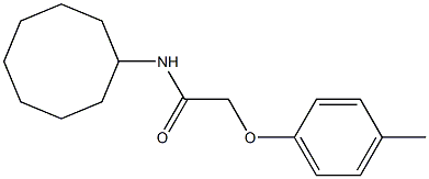 N-cyclooctyl-2-[(4-methylphenyl)oxy]acetamide Struktur