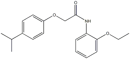 N-(2-ethoxyphenyl)-2-(4-isopropylphenoxy)acetamide Struktur