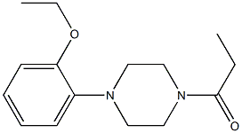 ethyl 2-(4-propionyl-1-piperazinyl)phenyl ether Struktur