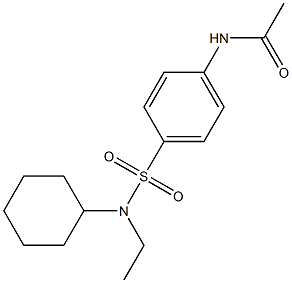 N-(4-{[cyclohexyl(ethyl)amino]sulfonyl}phenyl)acetamide Struktur