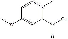 2-carboxy-1-methyl-4-(methylsulfanyl)pyridinium Struktur