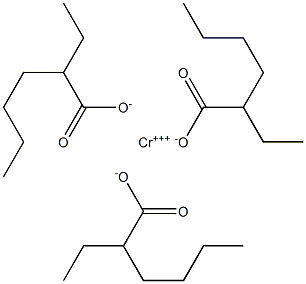 Chromium (III) 2-ethylhexanoate, 50.9% in 2-ethylhexanoic acid, Cr 5.5% Struktur