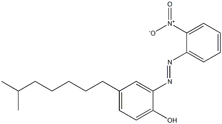 2-Hydroxy-5-isooctyl-2'-nitroazobenzene Struktur