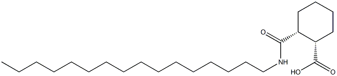 (1S,2R)-2-[(hexadecylamino)carbonyl]cyclohexanecarboxylic acid Struktur