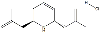 (2R,6S)-2,6-bis(2-methyl-2-propenyl)-1,2,3,6-tetrahydropyridine hydrochloride Struktur