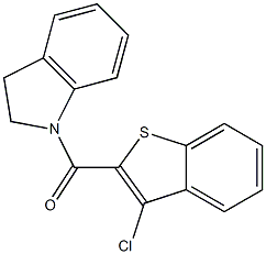 (3-chloro-1-benzothiophen-2-yl)(2,3-dihydro-1H-indol-1-yl)methanone Struktur