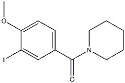 (3-iodo-4-methoxyphenyl)(1-piperidinyl)methanone Struktur