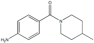 (4-aminophenyl)(4-methyl-1-piperidinyl)methanone Struktur