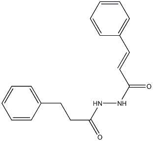 (E)-3-phenyl-N'-(3-phenylpropanoyl)-2-propenohydrazide Struktur