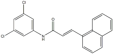 (E)-N-(3,5-dichlorophenyl)-3-(1-naphthyl)-2-propenamide Struktur