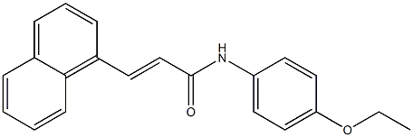 (E)-N-(4-ethoxyphenyl)-3-(1-naphthyl)-2-propenamide Struktur