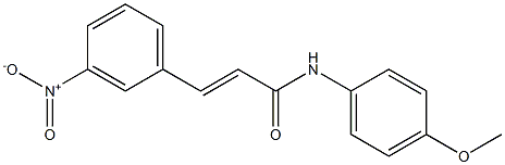 (E)-N-(4-methoxyphenyl)-3-(3-nitrophenyl)-2-propenamide Struktur