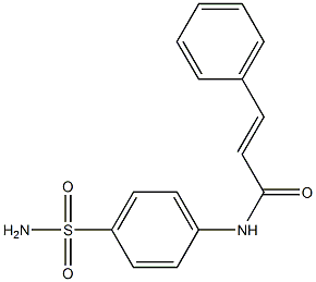 (E)-N-[4-(aminosulfonyl)phenyl]-3-phenyl-2-propenamide Struktur