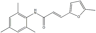 (E)-N-mesityl-3-(5-methyl-2-furyl)-2-propenamide Struktur