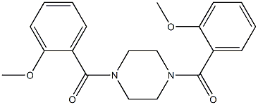 [4-(2-methoxybenzoyl)-1-piperazinyl](2-methoxyphenyl)methanone Struktur