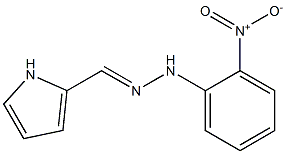 1H-pyrrole-2-carbaldehyde N-(2-nitrophenyl)hydrazone Struktur