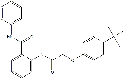 2-({2-[4-(tert-butyl)phenoxy]acetyl}amino)-N-phenylbenzamide Struktur