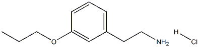 2-(3-propoxyphenyl)-1-ethanamine hydrochloride Struktur