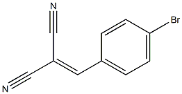 2-(4-bromobenzylidene)malononitrile Struktur