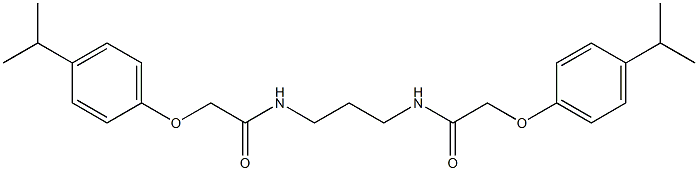 2-(4-isopropylphenoxy)-N-(3-{[2-(4-isopropylphenoxy)acetyl]amino}propyl)acetamide Struktur