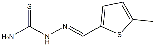 2-[(E)-(5-methyl-2-thienyl)methylidene]-1-hydrazinecarbothioamide Struktur