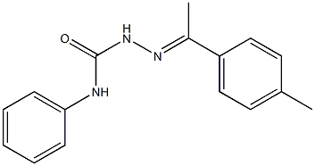 2-[(E)-1-(4-methylphenyl)ethylidene]-N-phenyl-1-hydrazinecarboxamide Struktur