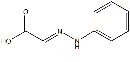 2-[(E)-2-phenylhydrazono]propanoic acid Struktur