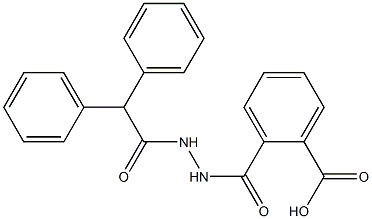 2-{[2-(2,2-diphenylacetyl)hydrazino]carbonyl}benzoic acid Struktur