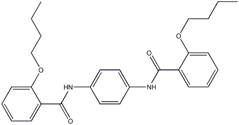 2-butoxy-N-{4-[(2-butoxybenzoyl)amino]phenyl}benzamide Struktur