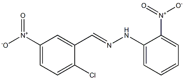 2-chloro-5-nitrobenzaldehyde N-(2-nitrophenyl)hydrazone Struktur