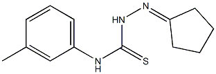 2-cyclopentylidene-N-(3-methylphenyl)-1-hydrazinecarbothioamide Struktur