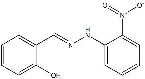 2-hydroxybenzaldehyde N-(2-nitrophenyl)hydrazone Struktur