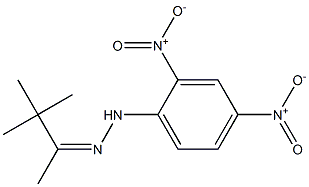 3,3-dimethyl-2-butanone N-(2,4-dinitrophenyl)hydrazone Struktur