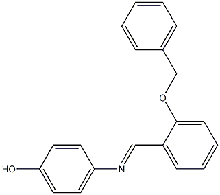 4-({(E)-[2-(benzyloxy)phenyl]methylidene}amino)phenol Struktur